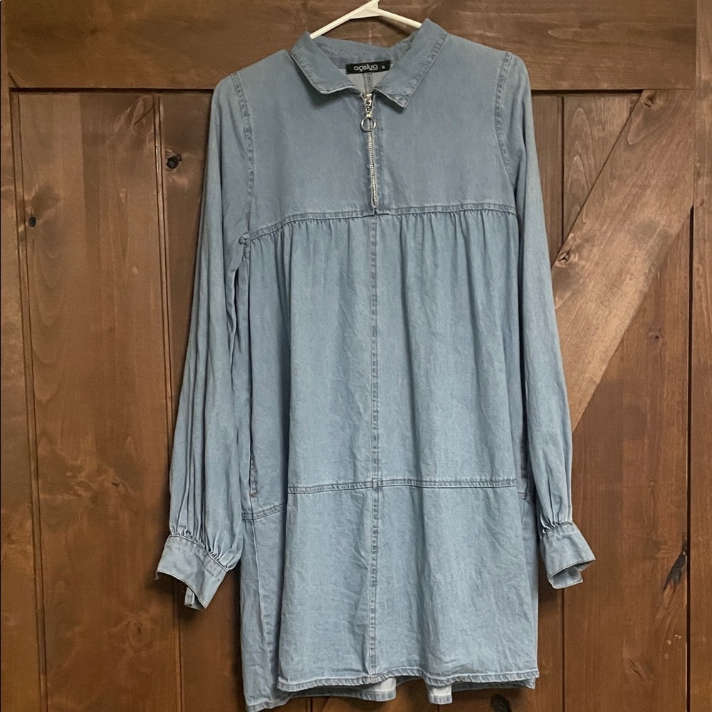 Women's Long Sleeve Denim Dress